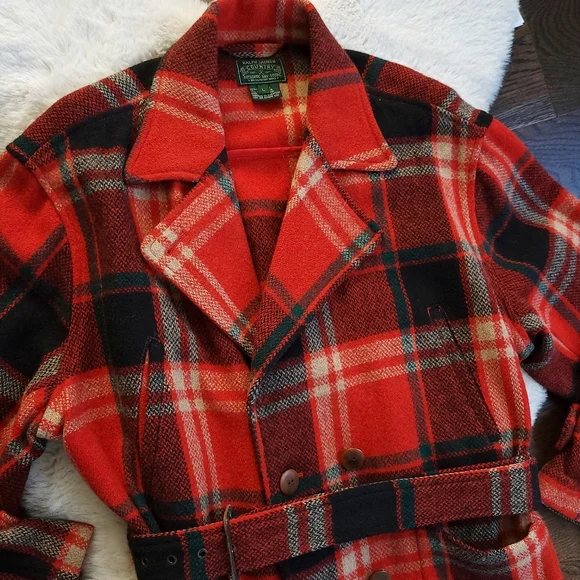 Vintage Ralph Lauren Country Check Plaid Chore Wool Jacket - Picture 3 of 12